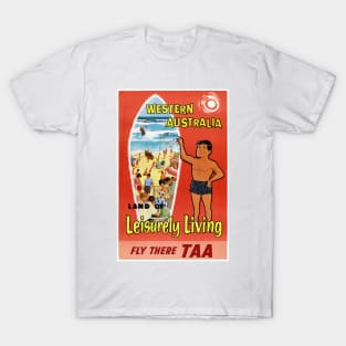 Vintage Travel Poster Western Australia T-Shirt